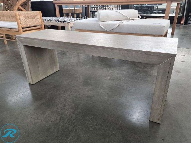 Gray Wood Bench, 48" x 15"