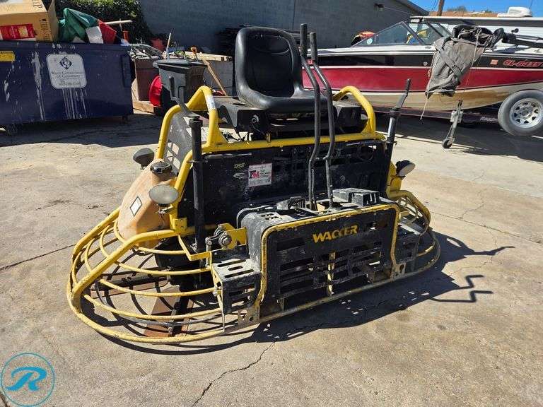Wacker Neuson Ride-On Power Trowel, Diesel, 386 Hours