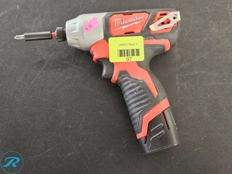 Milwaukee 2462-20 1/4" Hex Impact Driver, 12V, Electric