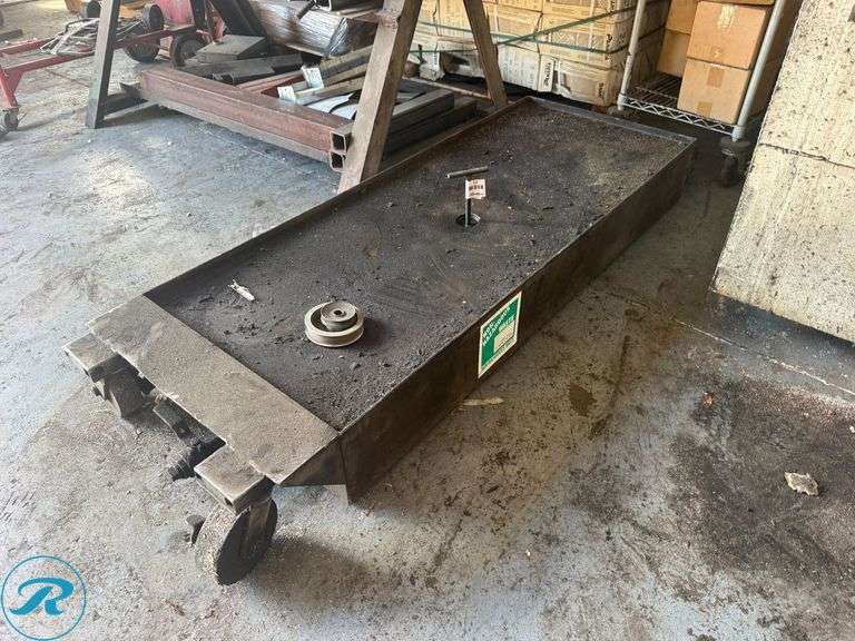 Industrial Heavy-Duty Oil Collection Pan with Casters