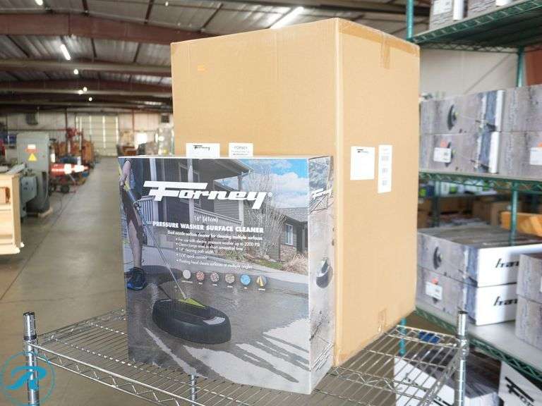 Box of Forney 75171 Dual Nozzle Pressure Washer Surface Cleaners, 16 Inch, 5-ct
