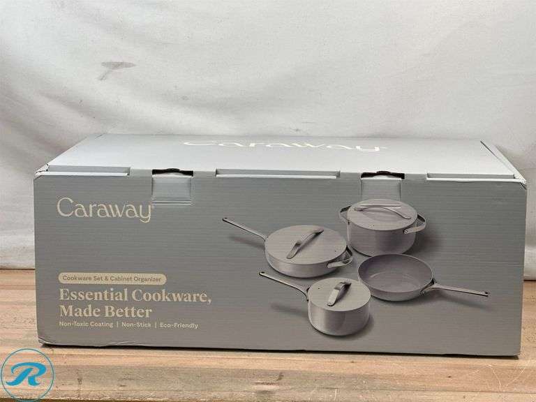 Caraway 12-Piece Non-Stick Ceramic Cookware Set Gray - Used