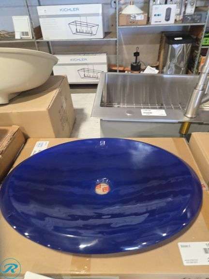 Kraus GV-399-19MM Blue Vessel Sink