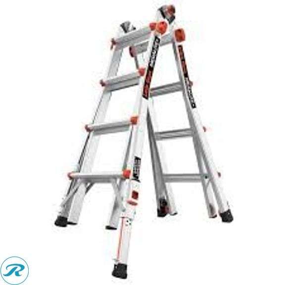 Little Giant MegaLite+ 18 Ft. Reach Ladder with Leg Levelers - New
