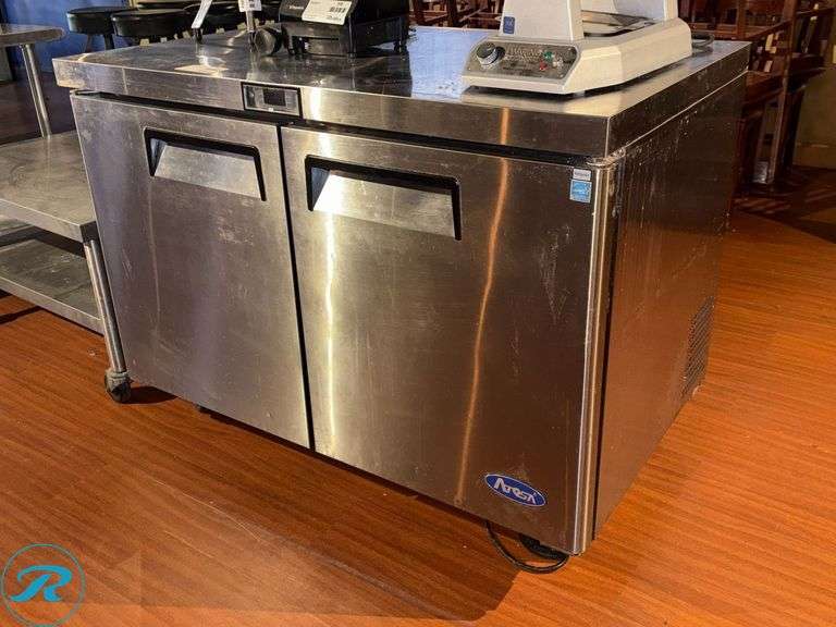 Atosa MGF8402GR Undercounter Refrigerator with Casters