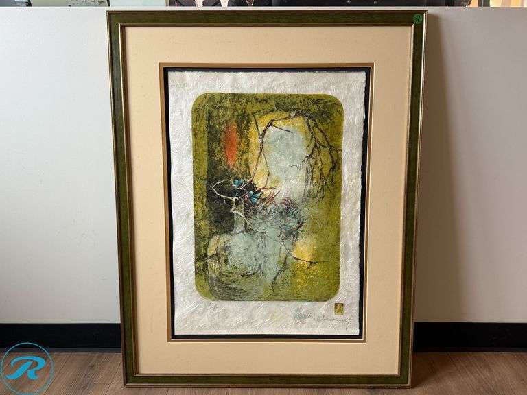 Lebadang Signed and Numbered Limited Edition Lithograph (190/250), Framed, 33" x 42"
