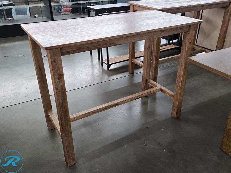 Wood Bar Height Table, 47-1/2" x 24"