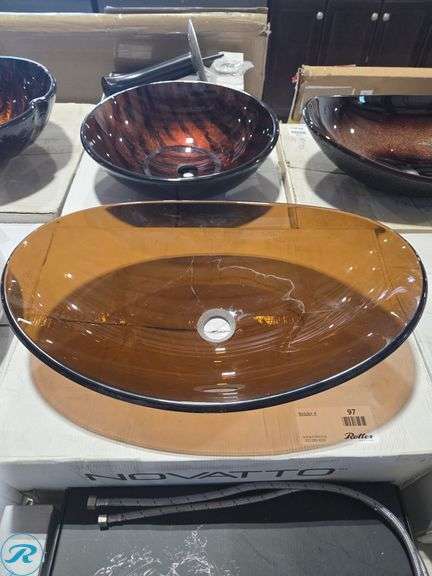 Novatto Vessel Sink - Boat Shaped - Tea Color