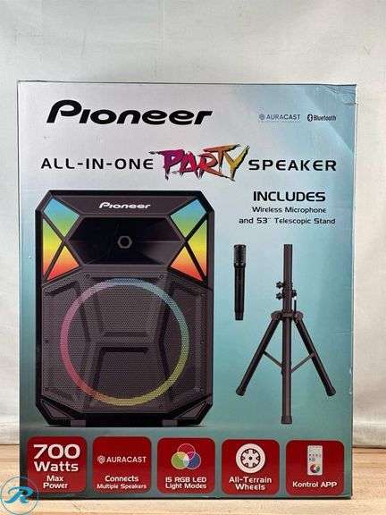 Pioneer PSX615 700 Watt All-In-One Party Speaker - Used/Bluetooth Does Not Work/Connection issues / Bluetooth Drops Connection /Aux Only