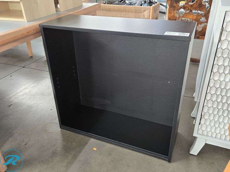 Black Laminate Open Shelf Cabinet, 31-1/2" x 12" (Single Shelf)