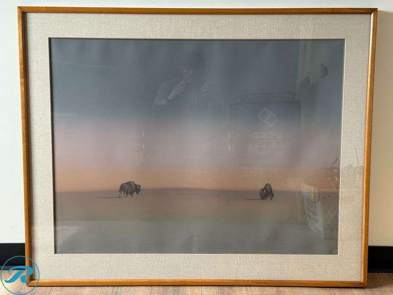 John Axton “Boundary Line” Signed Limited Edition Lithograph, Framed, 48" x 38.5"