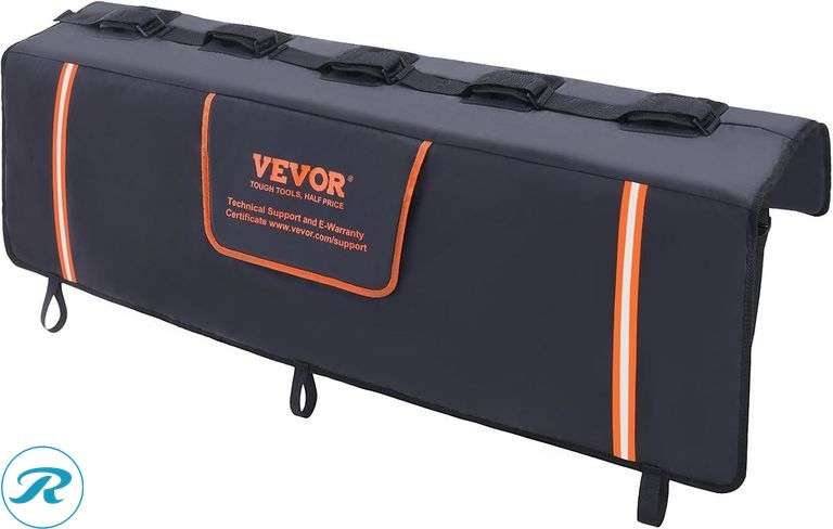 VEVOR Tailgate Bike Pad 53" Truck Pad for 5 Bikes, Reflective Strips, Pockets MSCAR-002 - New