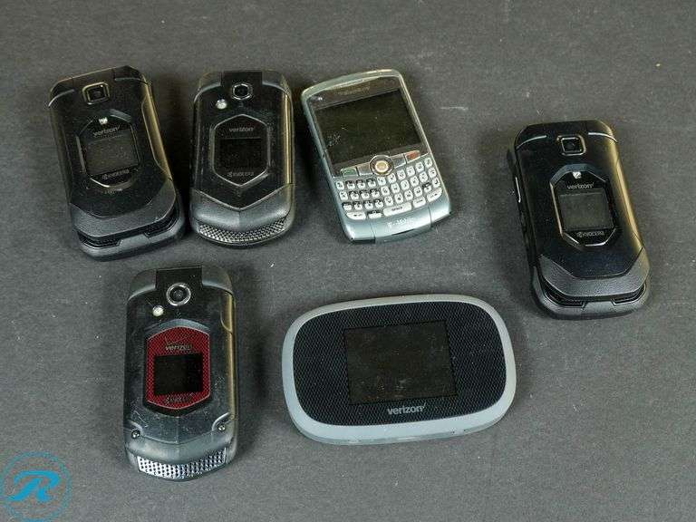 Verizon Kyocera Flip Phones, BlackBerry Smartphone, Verizon MiFi Mobile Hotspot