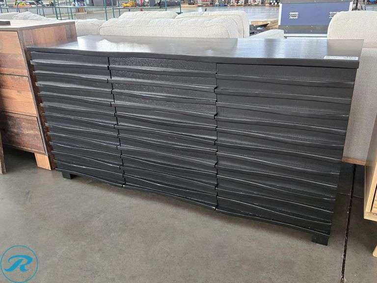 Black Wood Dresser, 59" x 20"