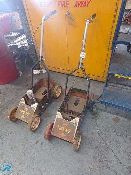 (2) Krylon Line-Up Industrial Pavement Striping Machines