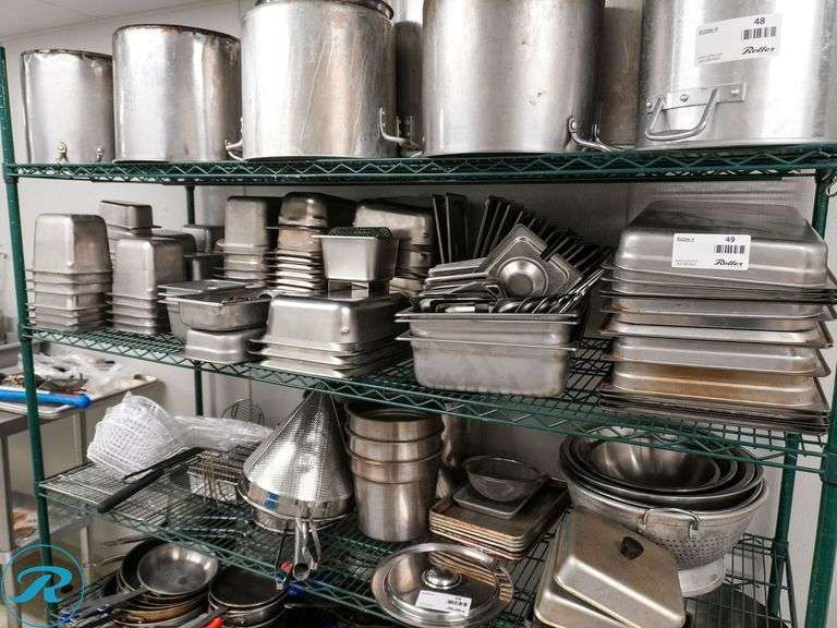 Shelf of Stainless Steel Inserts
