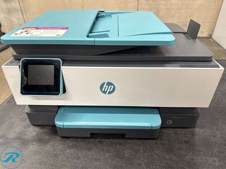 HP OfficeJet Pro 8028e All-in-One Printer - Used/Tested Turns on/ No Ink