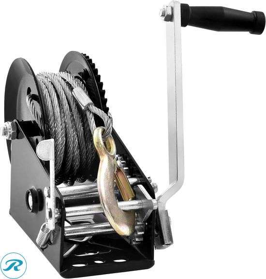 VEVOR Hand Winch, 3500 Lbs, 33 Ft Steel Cable, Two-Way Ratchet, Manual, Trailer 3500LBS Hand Winch - New