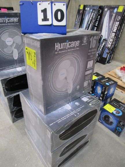 16" OSCILLATING WALL MOUNT FAN, HURRICANE (sold 4 x the money)