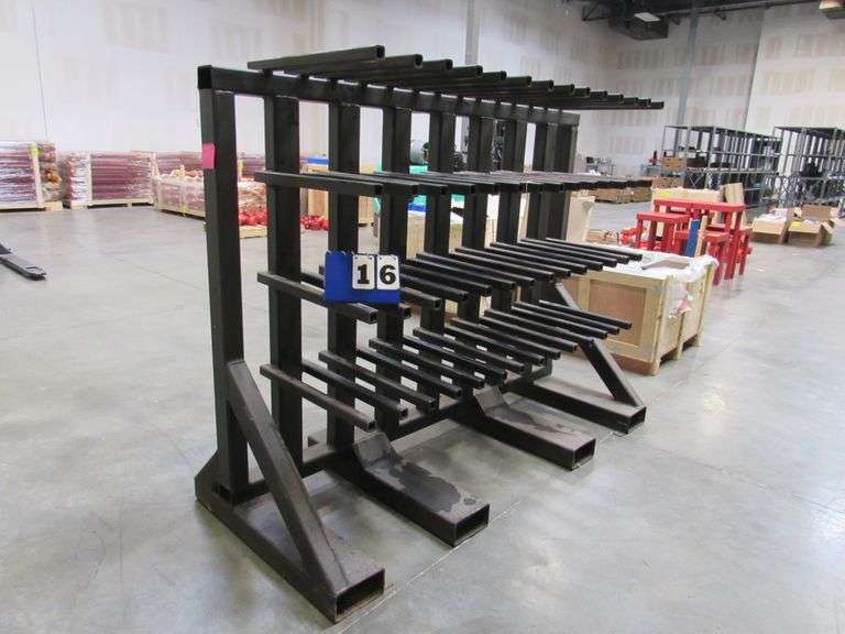 METAL RACK, APPROX. 66" H X 80" W X 30" D