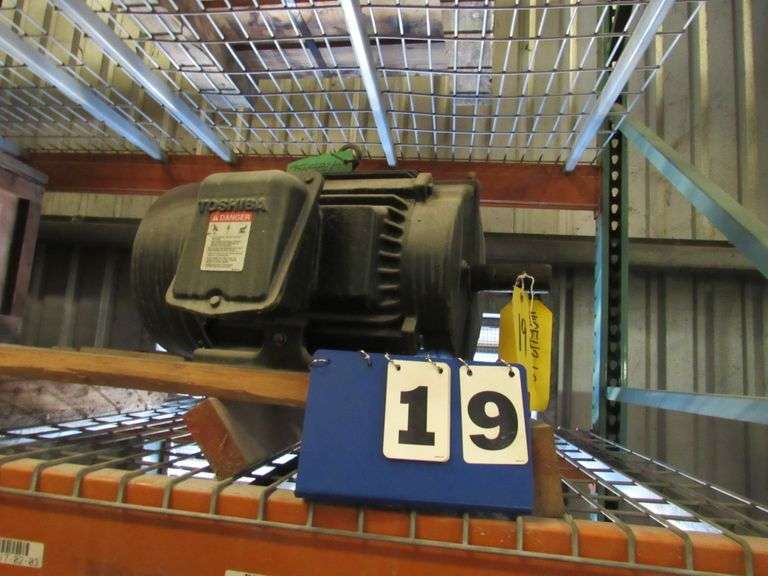 25 HP TOSHIBA MOTOR (LOCATED AT 12900 BAY PARK ROAD, PASADENA, TX IN WAREHOUSE 3)
