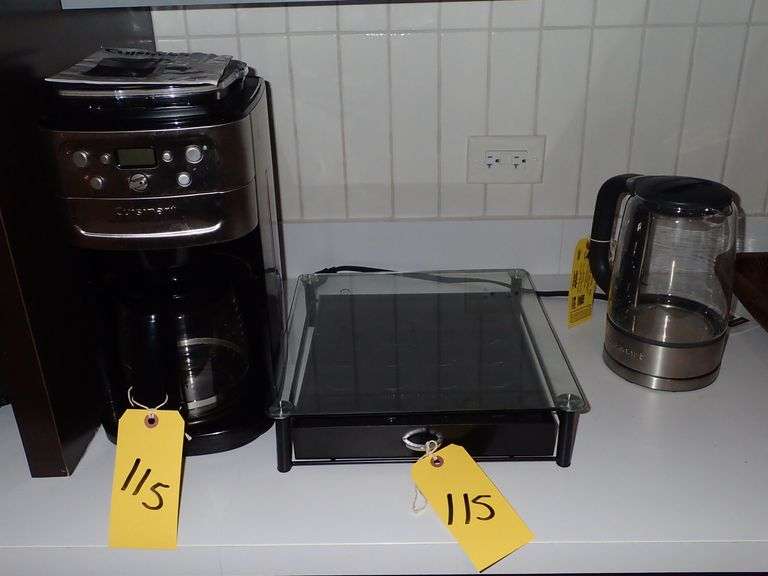 CUISINART COFFEE MAKER / GRINDER AND ELECTRIC KETTLE Rosen Systems