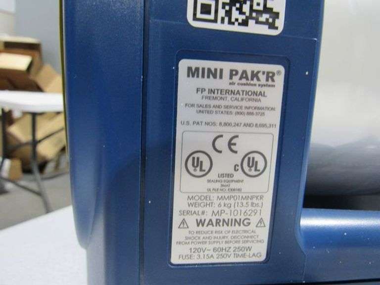 AIR CUSHION MACHINE, PREGIS MINI PAK'R Rosen Systems