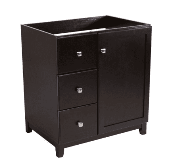 30" X 21" 1-DR 2-DRWR ESPRSO VANITY CAB