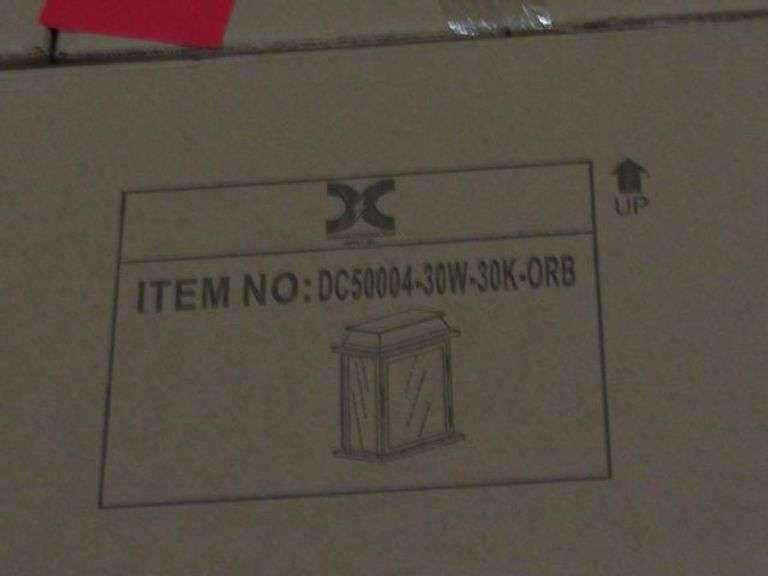 PALLET, (22) 3-LIGHT WALL MOUNT 3XE12 CLEAR SEEDY GLASS ORB #DC50004-30W-30K-ORB