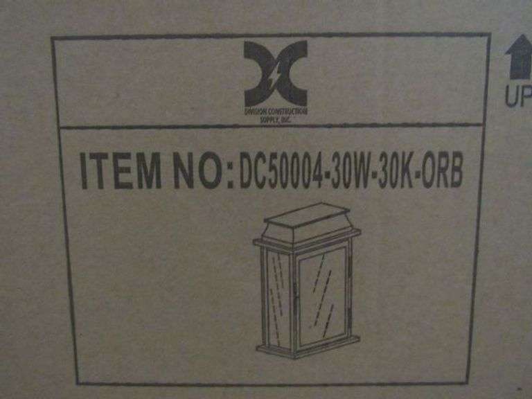 PALLET, (30) 3-LIGHT FLUSH MOUNT CLEAR SEEDY GLASS ORB #DC50004-30W-30K-ORB