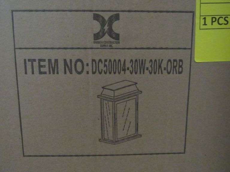 PALLET, (29) 3-LIGHT FLUSH MOUNT CLEAR SEEDY GLASS ORB #DC50004-30W-30K-ORB