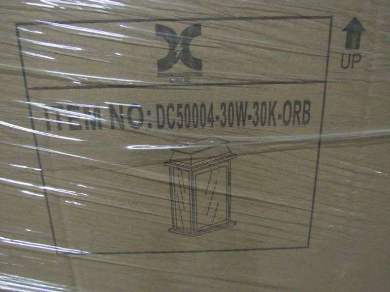 PALLET, (30) 3-LIGHT WALL MOUNT 3XE12 CLEAR SEEDY GLASS ORB #DC50004-30W-30K-ORB