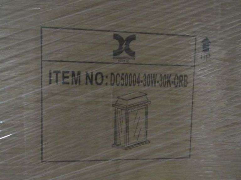 PALLET, (36) 3-LIGHT FLUSH MOUNT CLEAR SEEDY GLASS ORB #DC50004-30W-30K-ORB