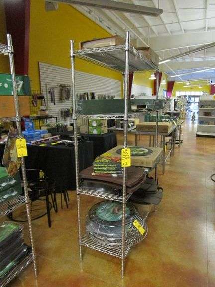 (2) ASSORTED WIRE RACKS, RACKS ONLY, NO CONTENTS - Rosen Systems
