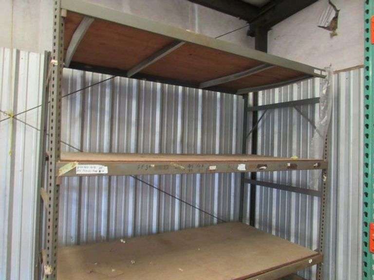 (3) ASSORTED PALLET RACKING SECTIONS - (1) METAL SHELF APPROX. 24', (1) 12' X 10' X 48", (1) 8' X 8' X 48" AND (1) 12' X 12' X 48" *Located Outside*