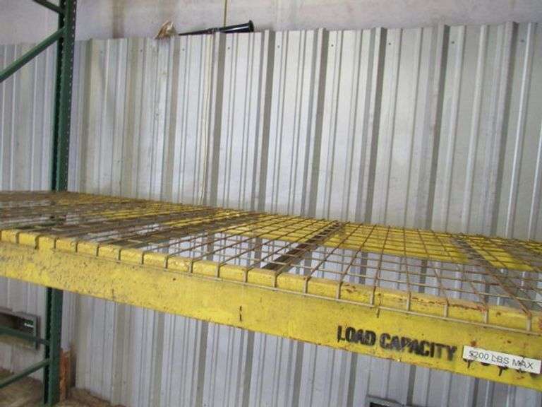(3) ASSORTED PALLET RACKING SECTIONS - (1) METAL SHELF APPROX. 24', (1) 12' X 10' X 48", (1) 8' X 8' X 48" AND (1) 12' X 12' X 48" *Located Outside*