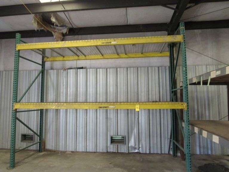 (3) ASSORTED PALLET RACKING SECTIONS - (1) METAL SHELF APPROX. 24', (1) 12' X 10' X 48", (1) 8' X 8' X 48" AND (1) 12' X 12' X 48" *Located Outside*
