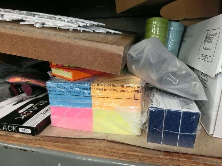 LOT, ASSORTED OFFICE SUPPLIES AND MORE AS SHOWN