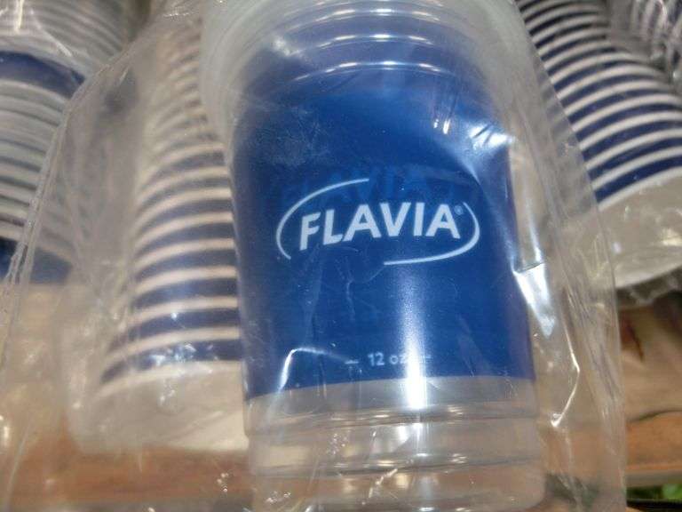 LOT, ASSORTED DISPOSABLE DRINKING CUPS, ALL BRANDED WITH FLAVIA NAME