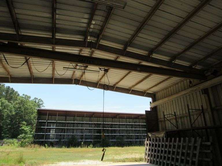 GAFFEY BRIDGE CRANE, 1-TON X 40' WITH ELECTRIC HOIST *Located Outside*