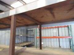 (3) ASSORTED PALLET RACKING SECTIONS - (1) METAL SHELF APPROX. 24', (1) 12' X 10' X 48", (1) 8' X 8' X 48" AND (1) 12' X 12' X 48" *Located Outside*