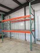 (3) ASSORTED PALLET RACKING SECTIONS - (1) METAL SHELF APPROX. 24', (1) 12' X 10' X 48", (1) 8' X 8' X 48" AND (1) 12' X 12' X 48" *Located Outside*