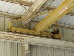 GAFFEY BRIDGE CRANE, 1-TON X 40' WITH ELECTRIC HOIST *Located Outside*