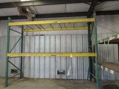 (3) ASSORTED PALLET RACKING SECTIONS - (1) METAL SHELF APPROX. 24', (1) 12' X 10' X 48", (1) 8' X 8' X 48" AND (1) 12' X 12' X 48" *Located Outside*