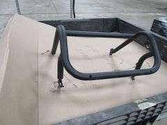 BLACK RAILING - APPROX. (24) PIECES, 2-22-019-0013 AND INCLUDES COLLAPSIBLE PLASTIC CRATE