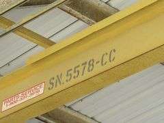 GAFFEY BRIDGE CRANE, 1-TON X 40' WITH ELECTRIC HOIST *Located Outside*