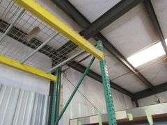 (3) ASSORTED PALLET RACKING SECTIONS - (1) METAL SHELF APPROX. 24', (1) 12' X 10' X 48", (1) 8' X 8' X 48" AND (1) 12' X 12' X 48" *Located Outside*