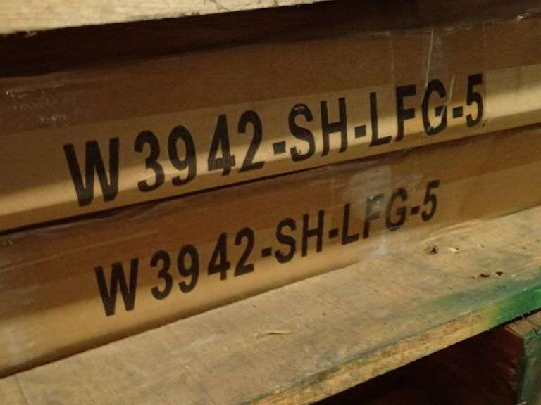 MIXED PRODUCTS AS SHOWN, (8) BOXES WITH (1) PER BOX, ITEM #VS30-SH-LFG-5, B30-SH-LFG-5, W3942-SH-LFG-5, B21-TS-LFG-5 AS SHOWN ON (3) PALLETS, SOLD AS LOT