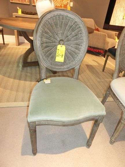 WASHAKIE VELVET CHAIR - LIGHT GREEN