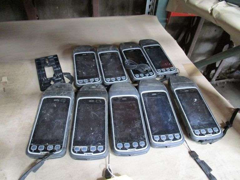 LOT, (9) TRIMBLE JUNO T41/5 HAND HELD DEVICES